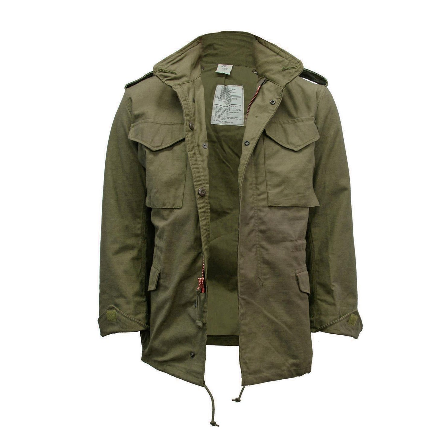Original US M65 Jacket Combat Field Coat Military Vintage Surplus without Lining Olive