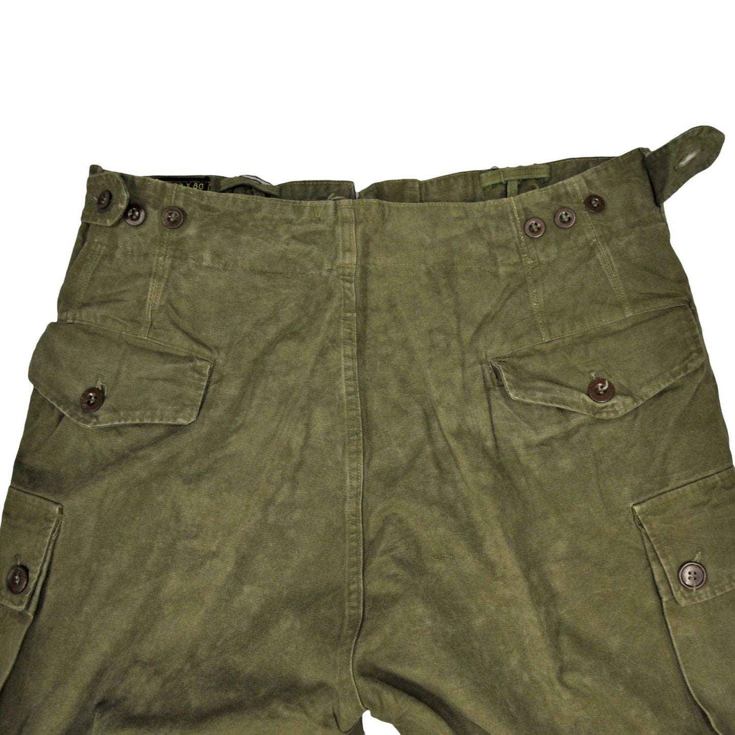 Original Dutch Army Trouser Military Vintage Surplus Heavy Duty Combat Pants Olive