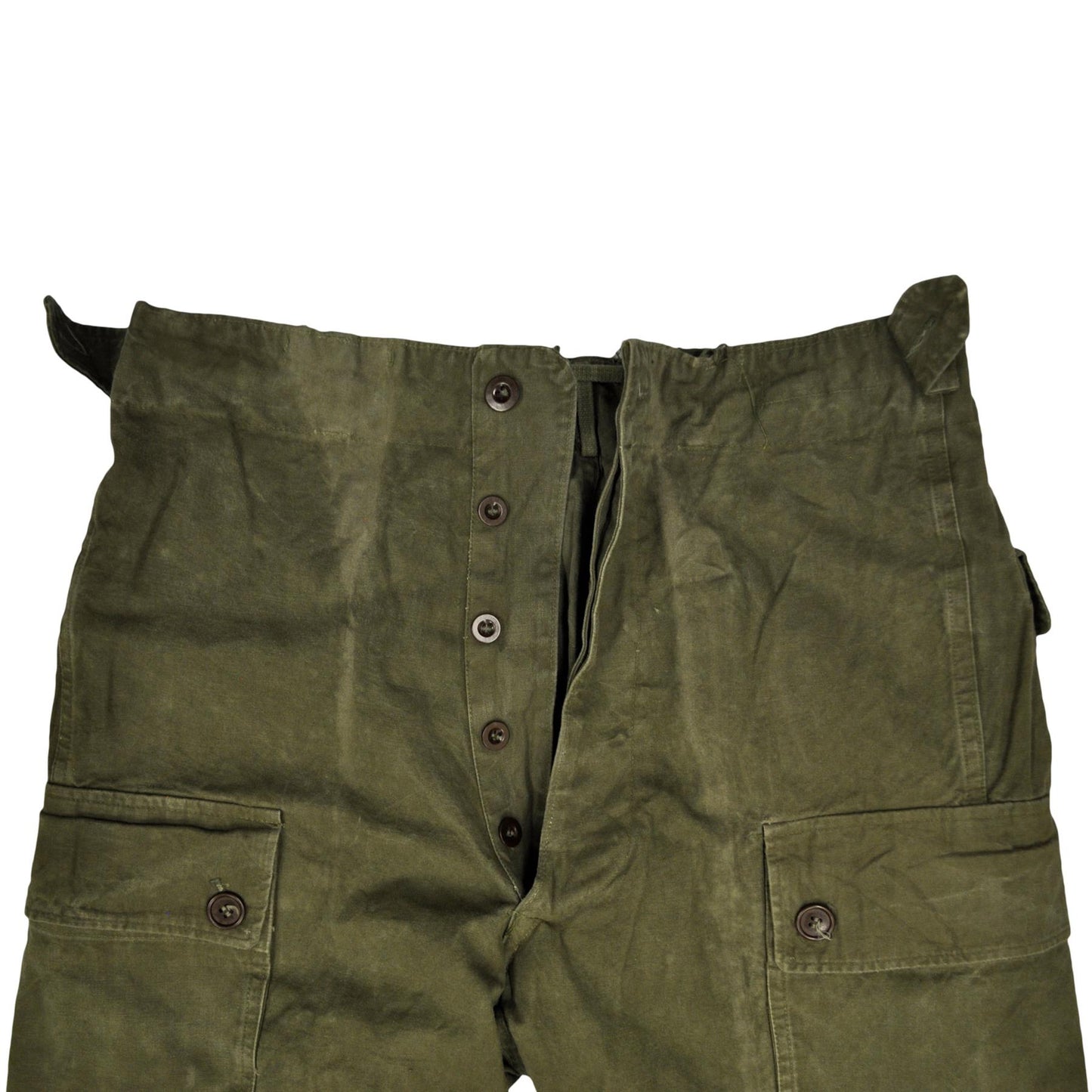 Original Dutch Army Trouser Military Vintage Surplus Heavy Duty Combat Pants Olive