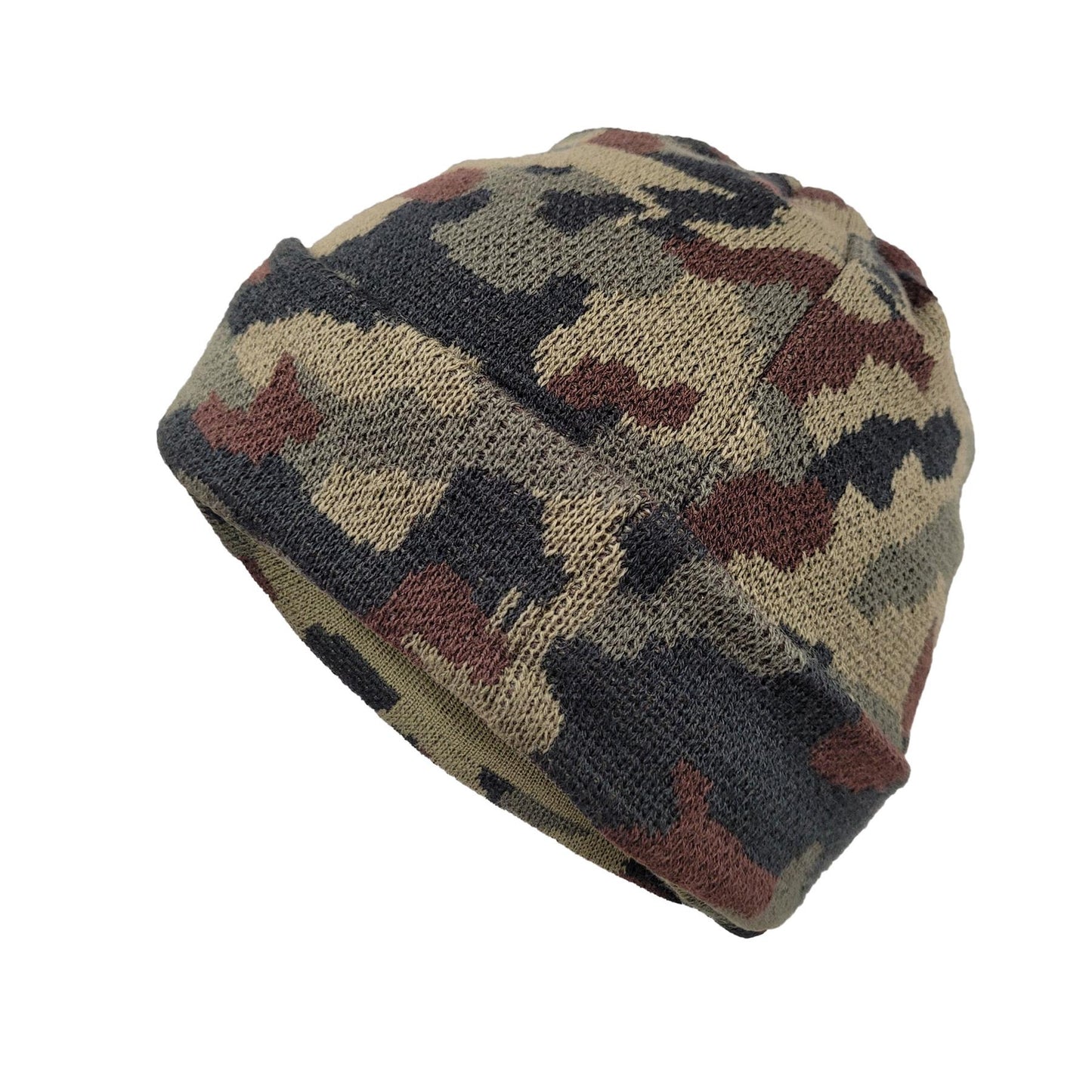 Army Hat Military Style Thinsulate Watch Cap Woodland Camo