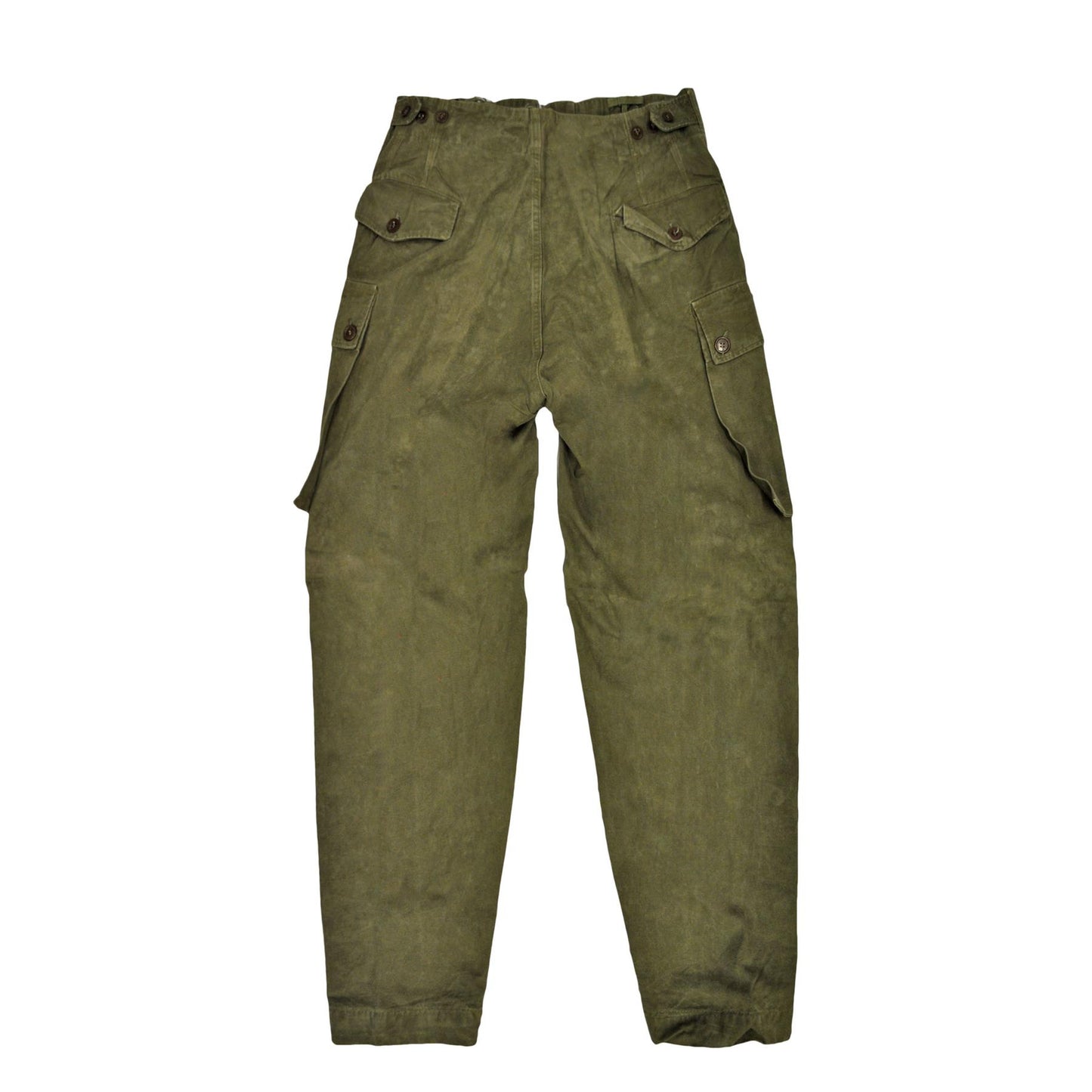 Original Dutch Army Trouser Military Vintage Surplus Heavy Duty Combat Pants Olive