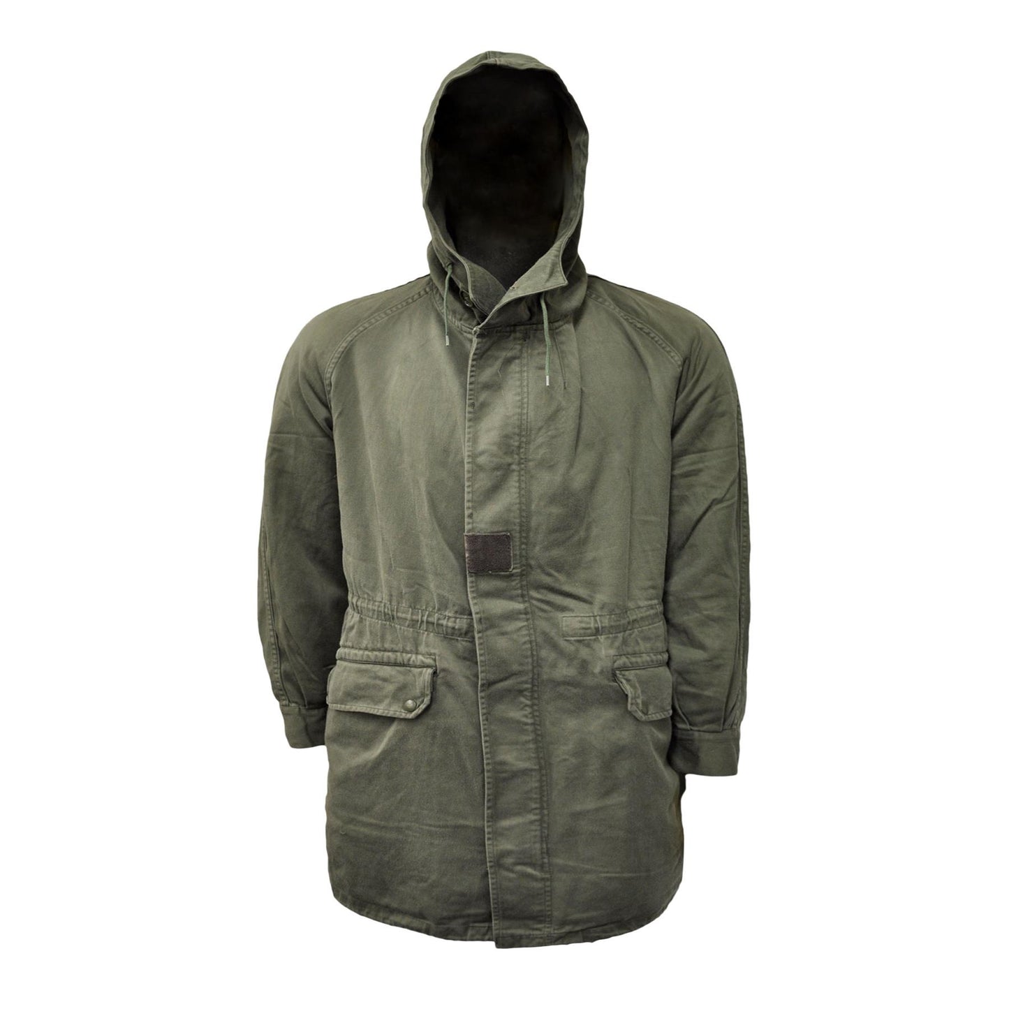 Army Parka Original French Military Coat with Liner Olive