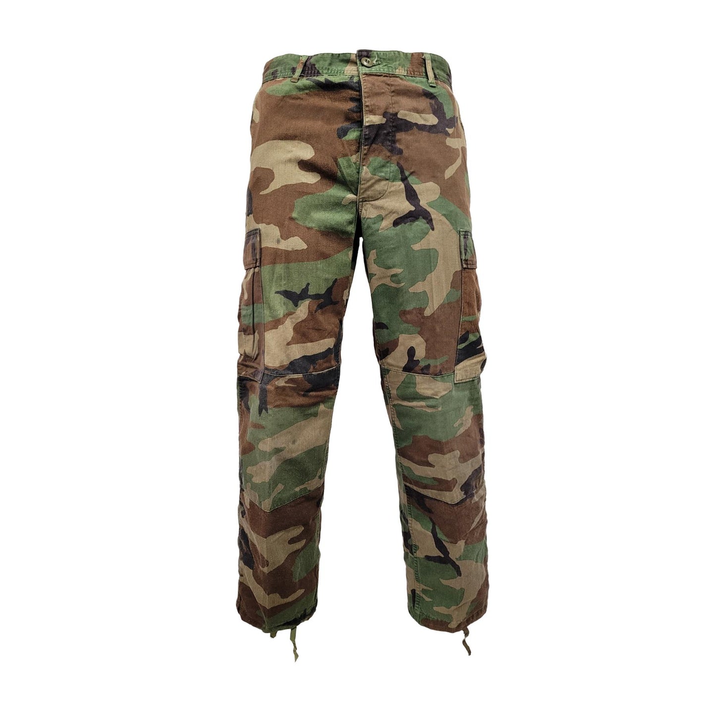 Army Trouser Original US Military Vintage Surplus BDU Combat Pants Woodland Camo