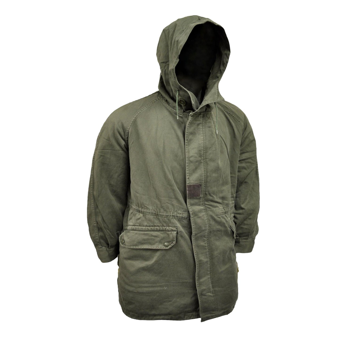 Army Parka Original French Military Coat with Liner Olive