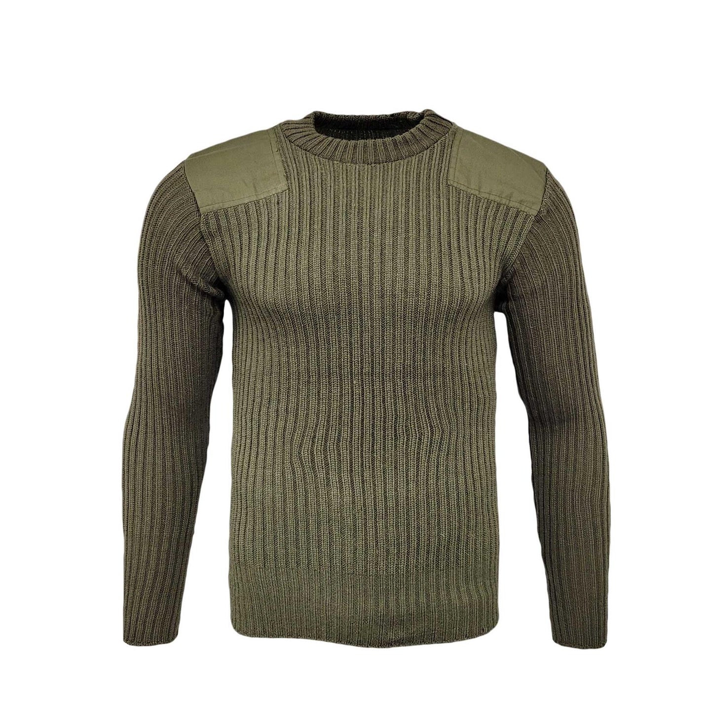 Original British Wool Jumper Army Military Pullover Olive