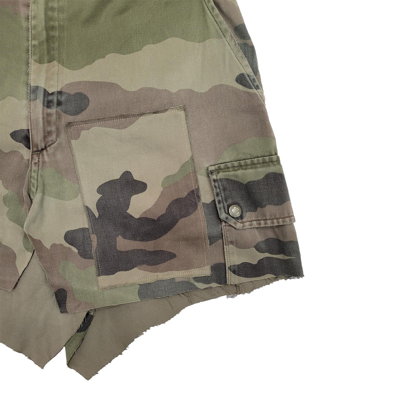 Original French Army Camo Skirt Military Fashion Outfit Woodland Camo
