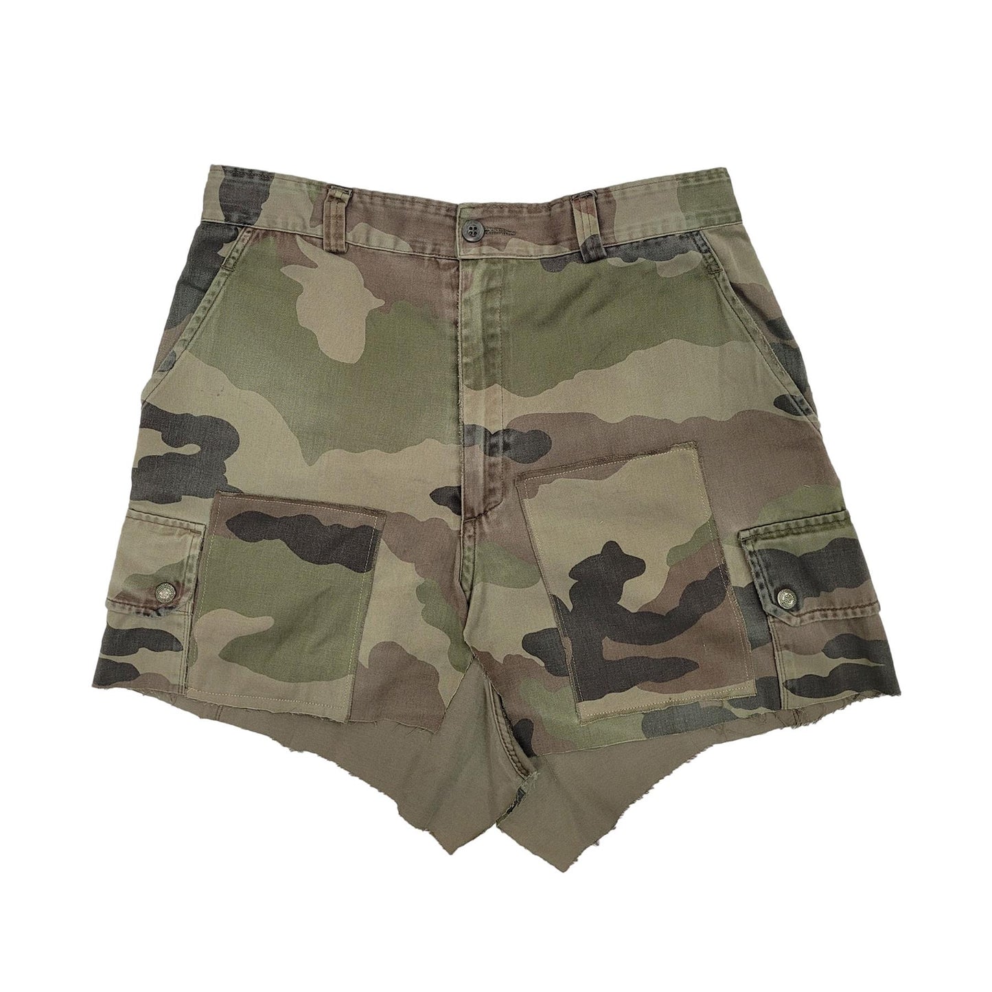 Original French Army Camo Skirt Military Fashion Outfit Woodland Camo