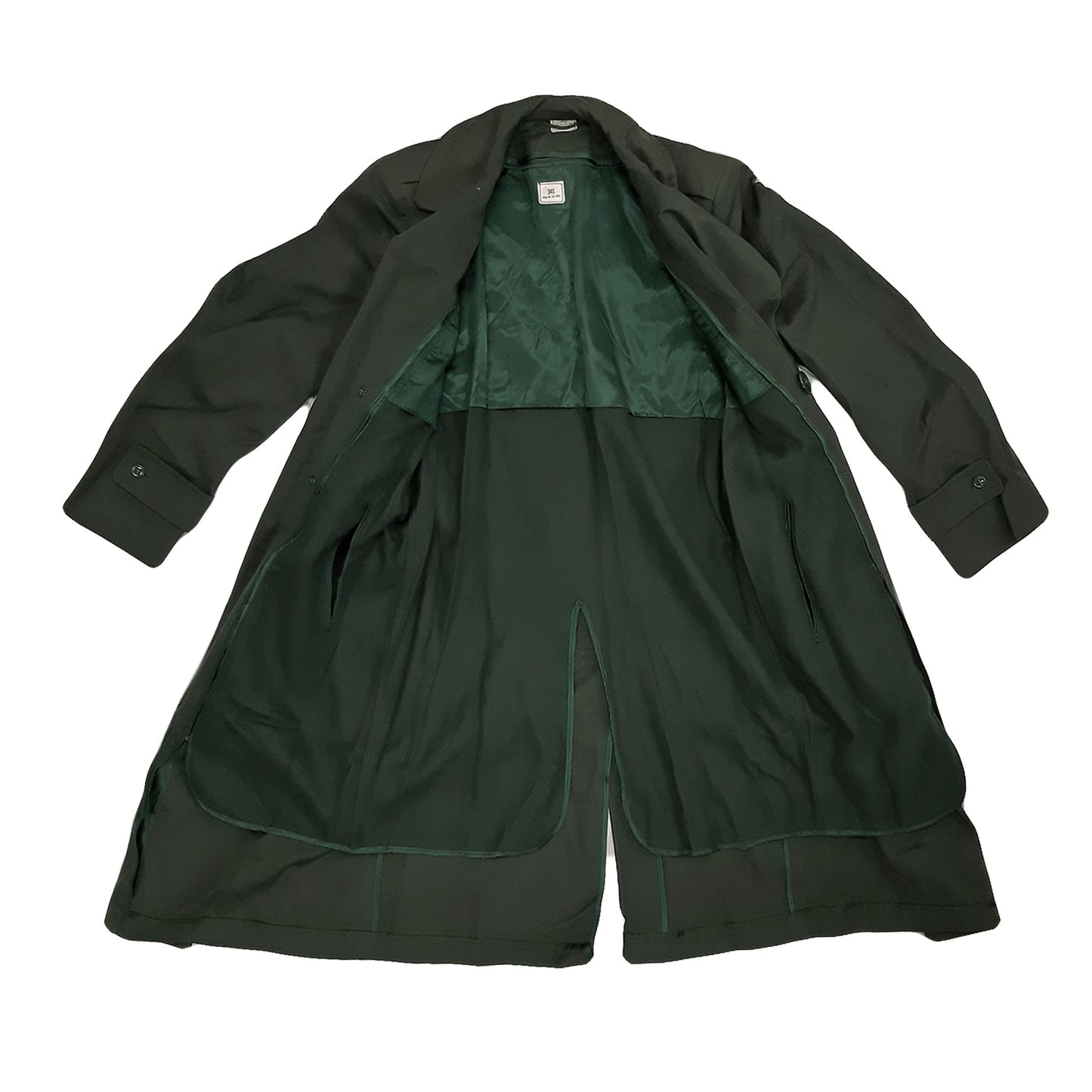 Original US Army Parka AG44 Wool Trench Coat Grade 2 Green
