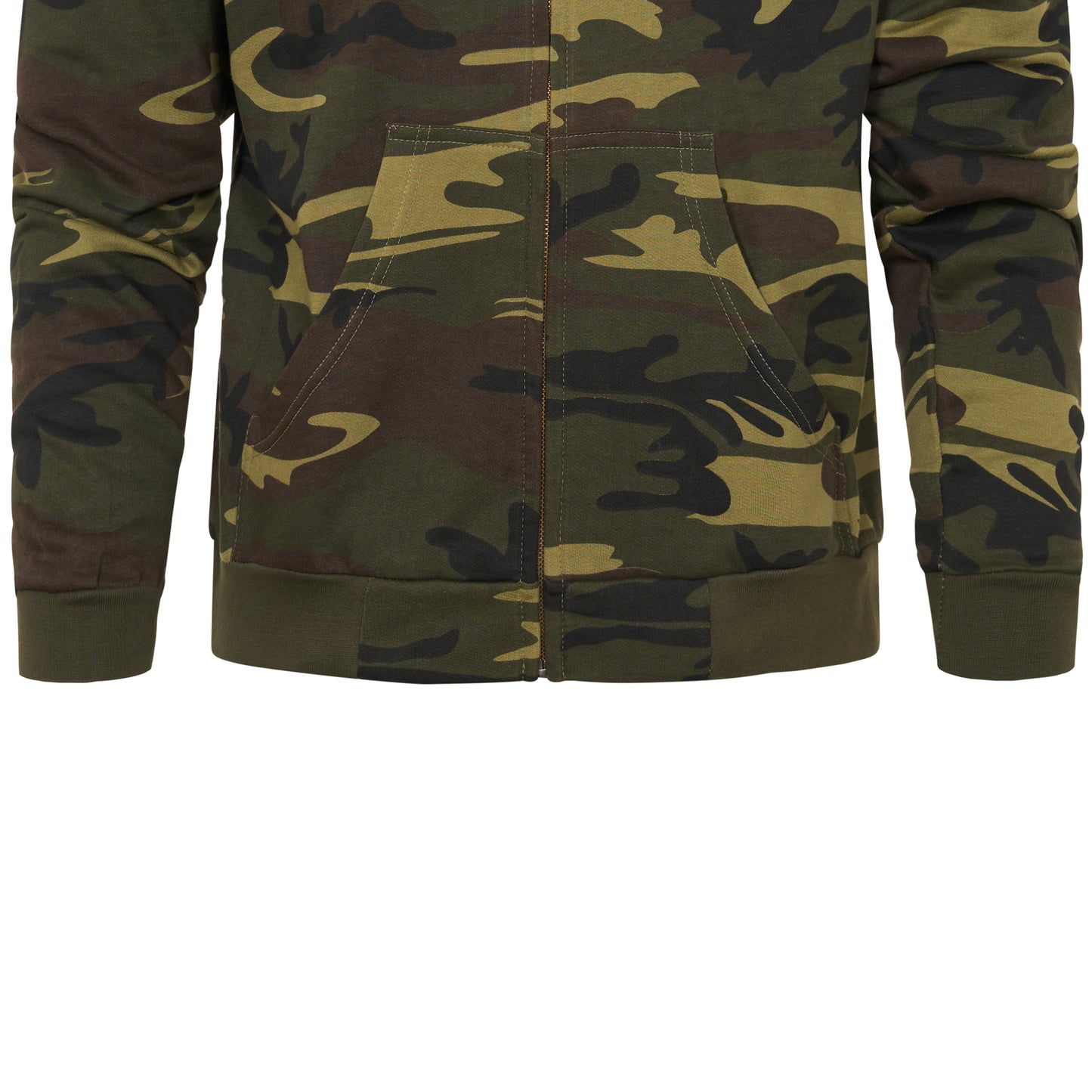 Combat Hoodie Army Style Tactical Top Woodland Camo