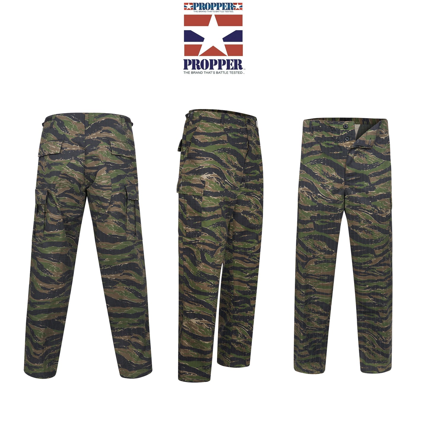 Army Trouser Original US Propper Ripstop Combat Pant Tiger Stripe