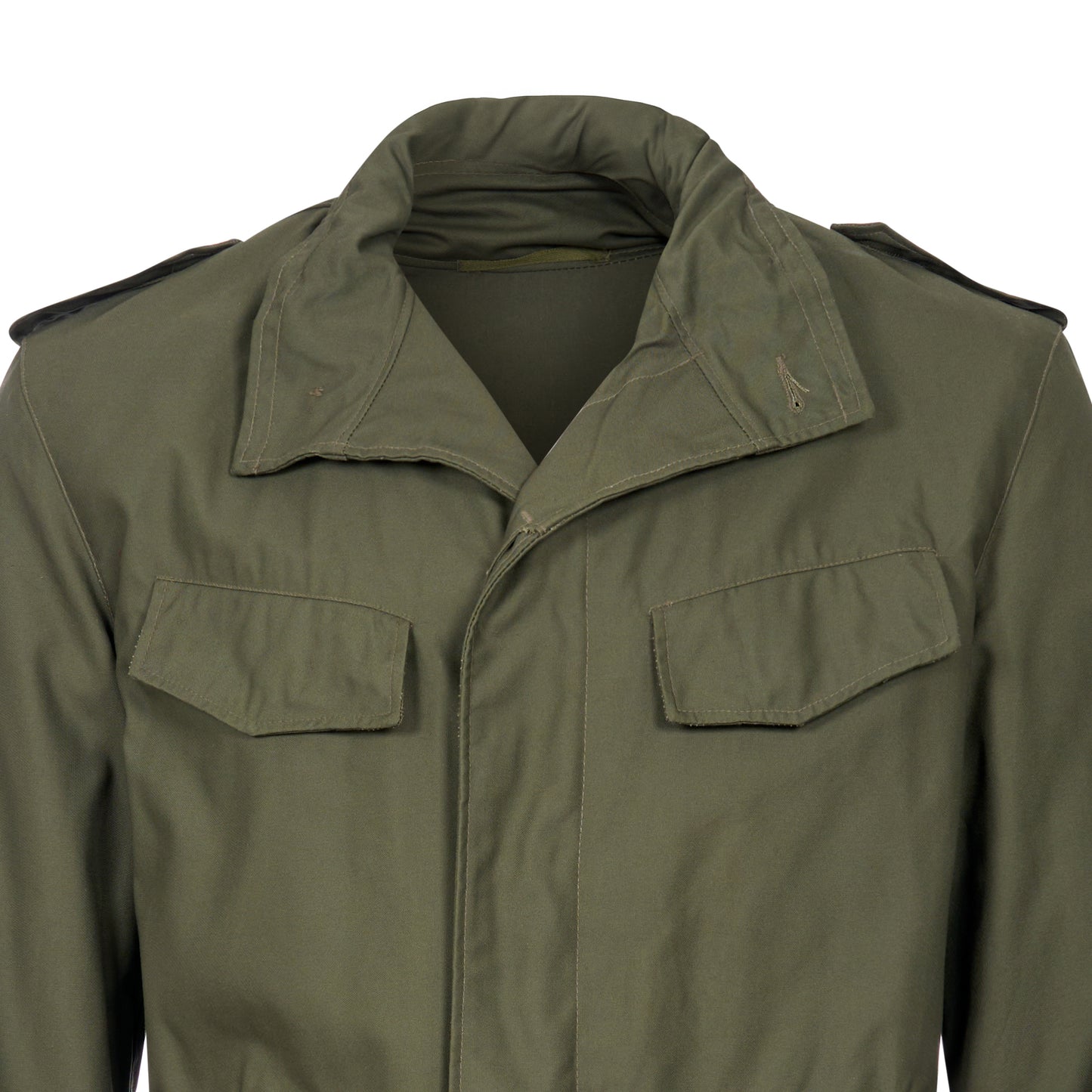 Army Jacket Original Belgian Rain Resistant Military Long Coat Olive