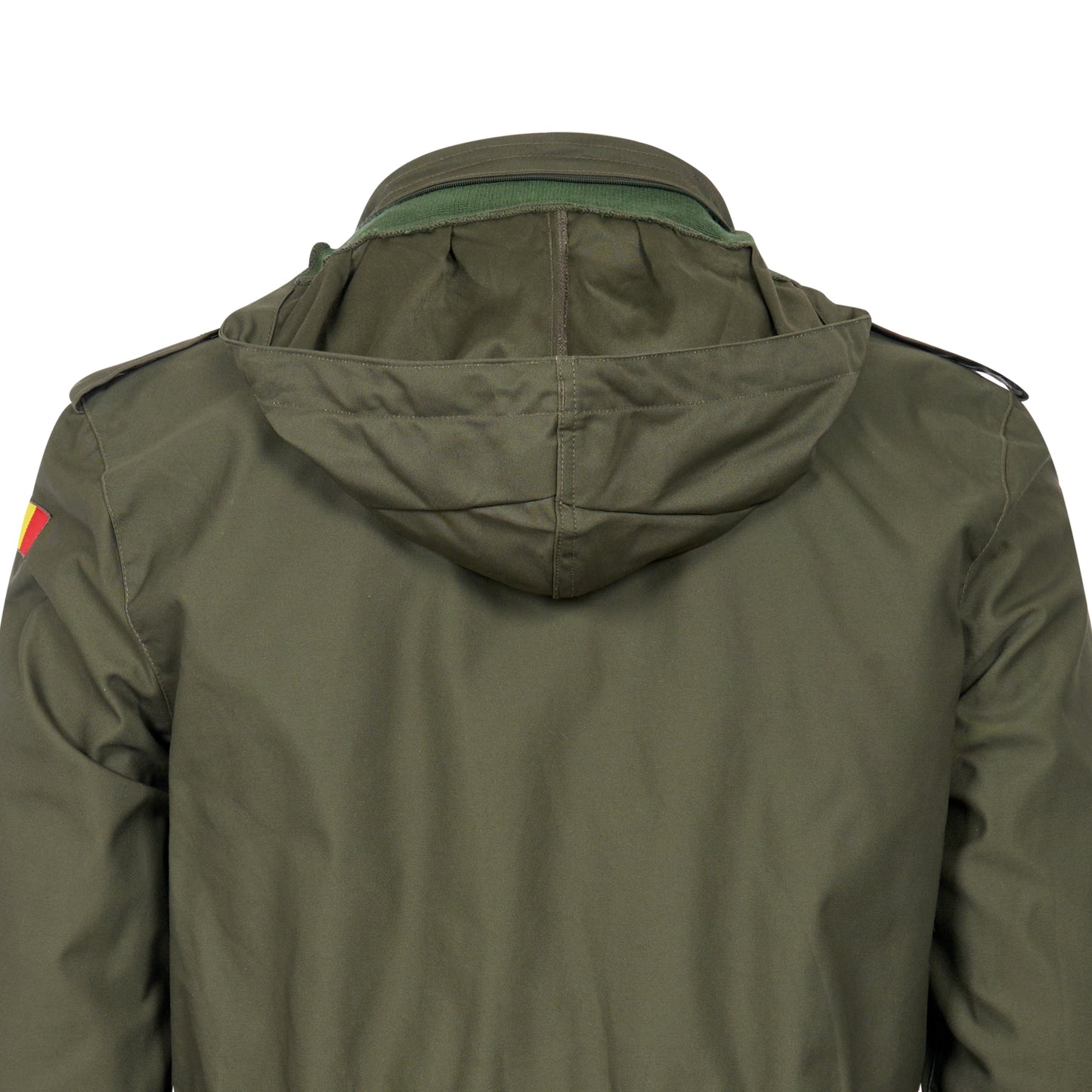 Army Jacket Original Belgian Rain Resistant Military Long Coat Olive