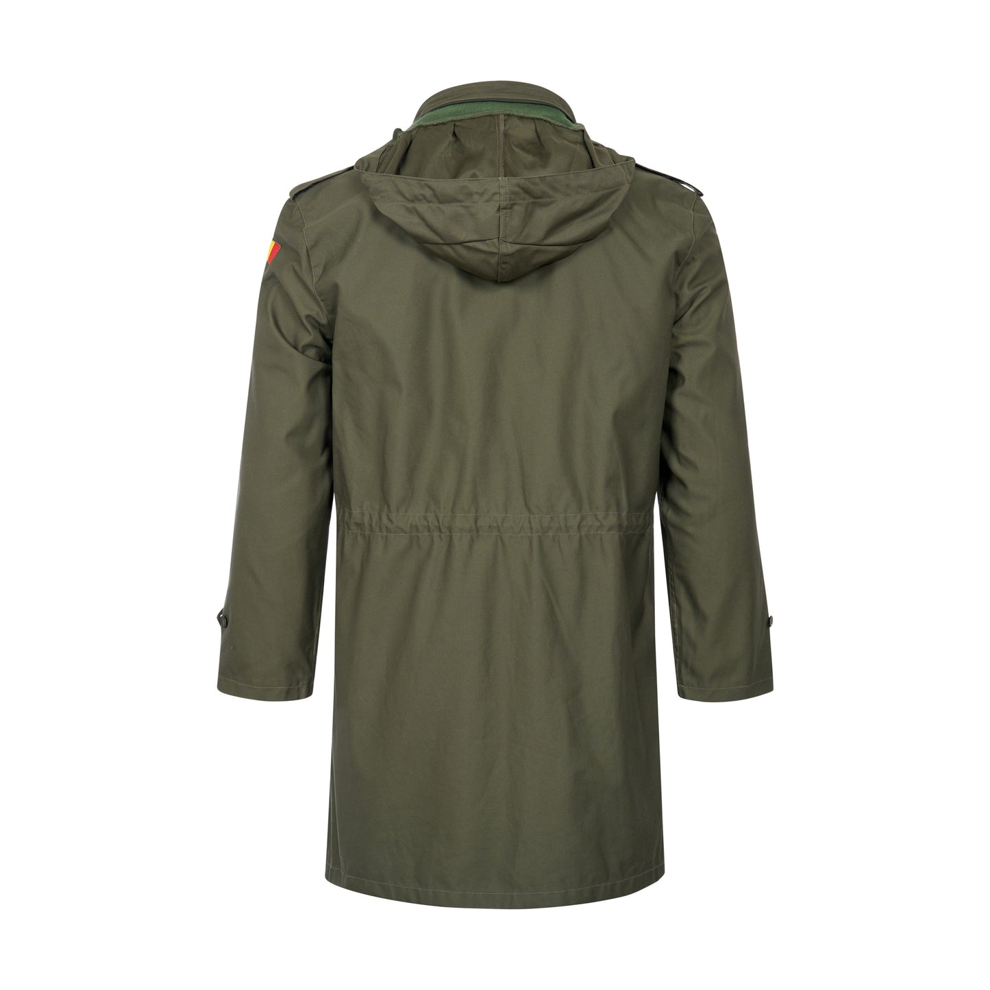 Army Jacket Original Belgian Rain Resistant Military Long Coat Olive
