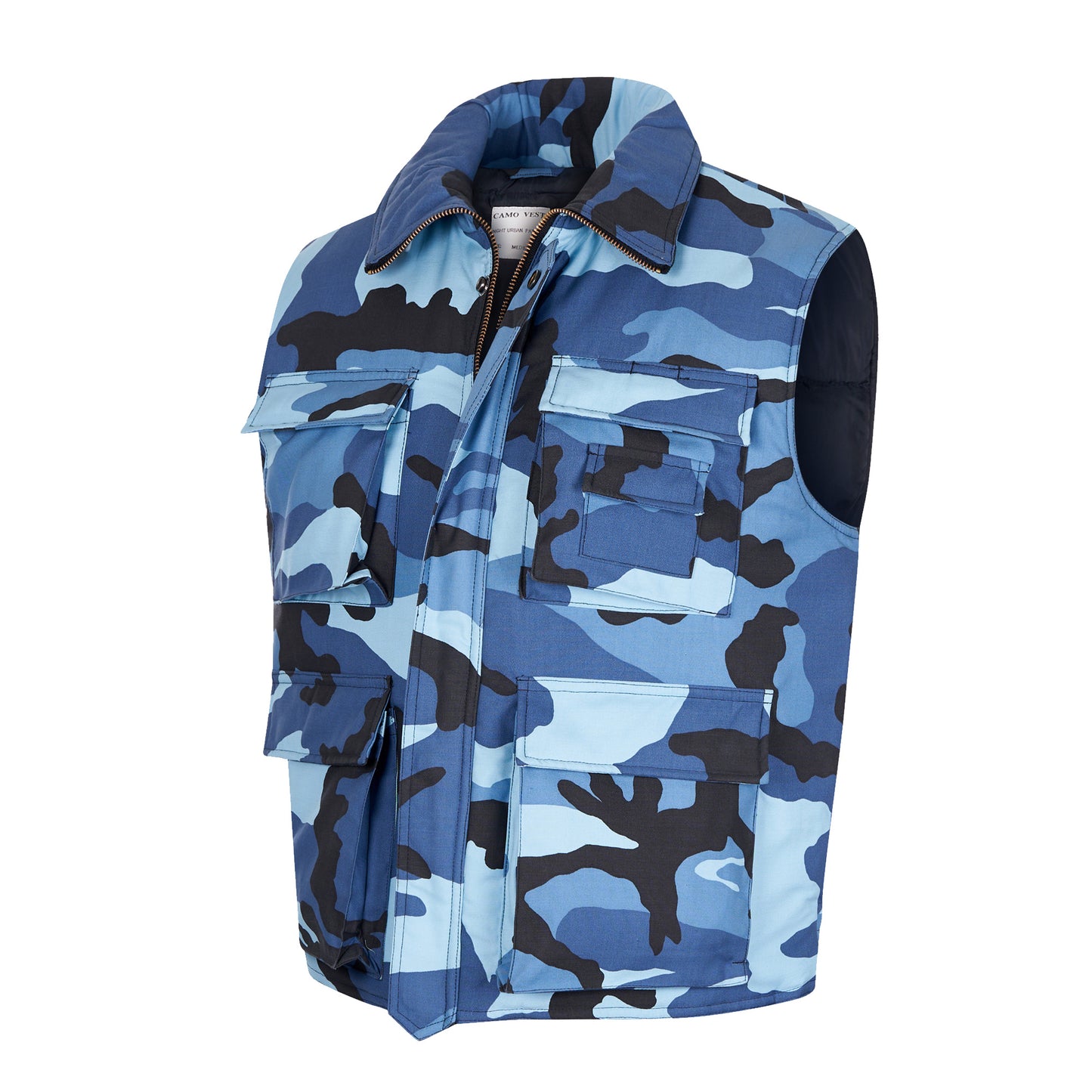 Body Warmer Army Combat Padded Gilet Military Vest Midnight Camo