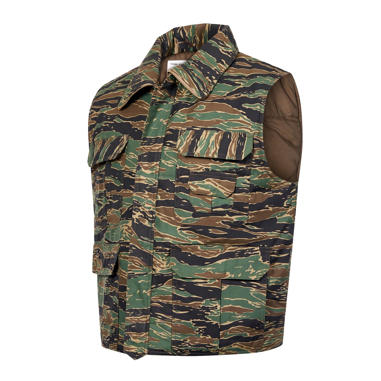 Body Warmer Army Combat Padded Gilet Military Vest Tiger Stripe Camo