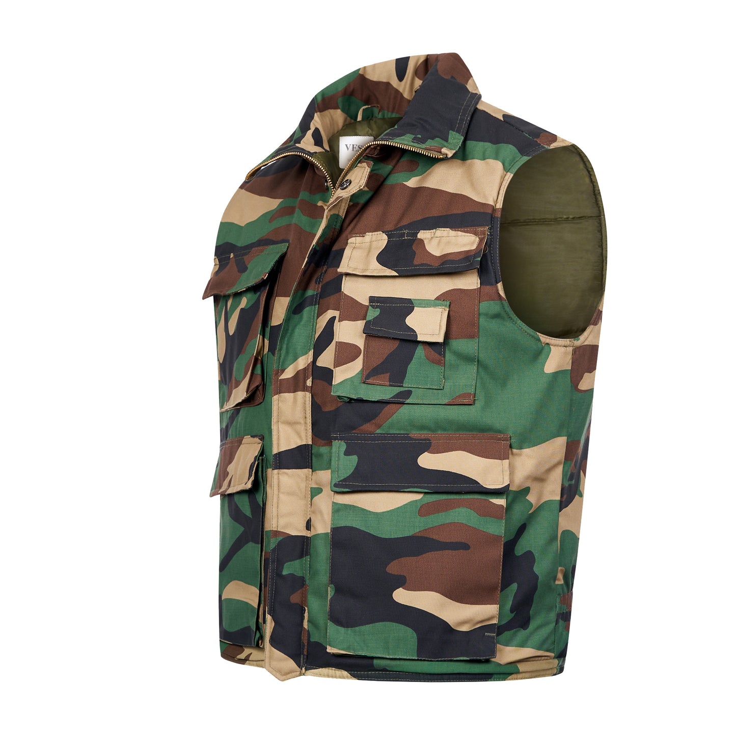 Body Warmer Army Combat Padded Gilet Military Vest Woodland Camo