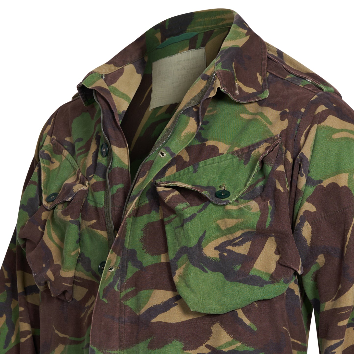 Original British Army Jacket Vintage Surplus Camo Issued Military Combat Field Coat DPM Camo