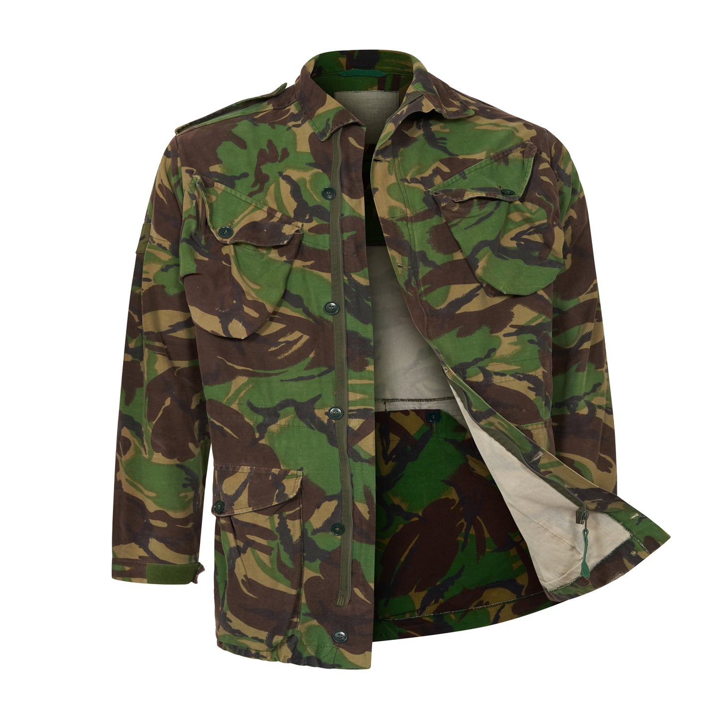 Original British Army Jacket Vintage Surplus Camo Issued Military Combat Field Coat DPM Camo