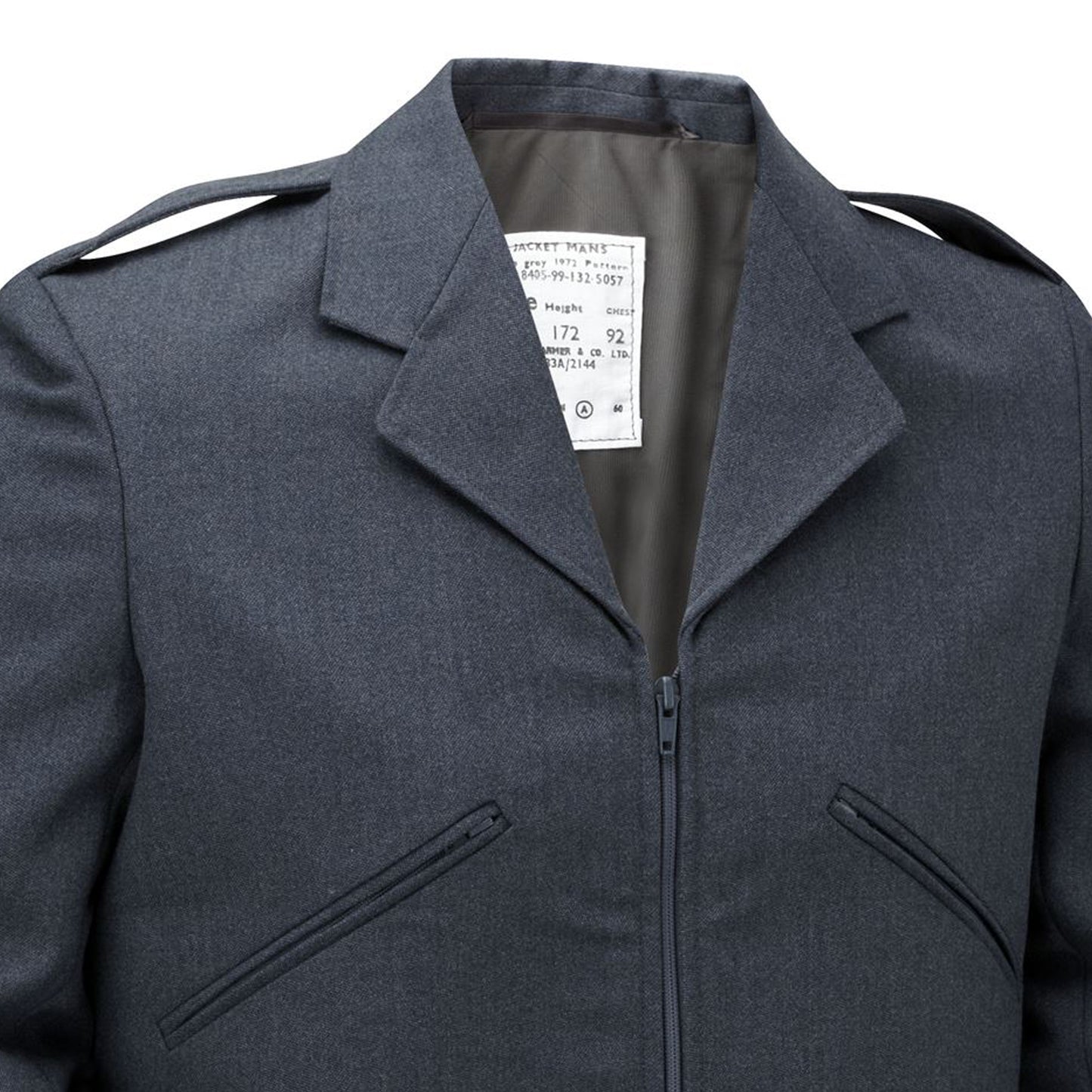 Original British Royal Air Force Jacket Military Cargo Work Uniform Grey