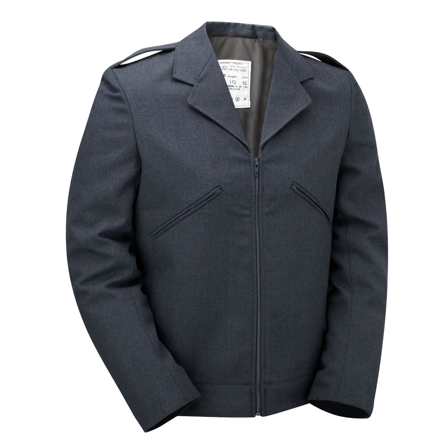 Original British Royal Air Force Jacket Military Cargo Work Uniform Grey