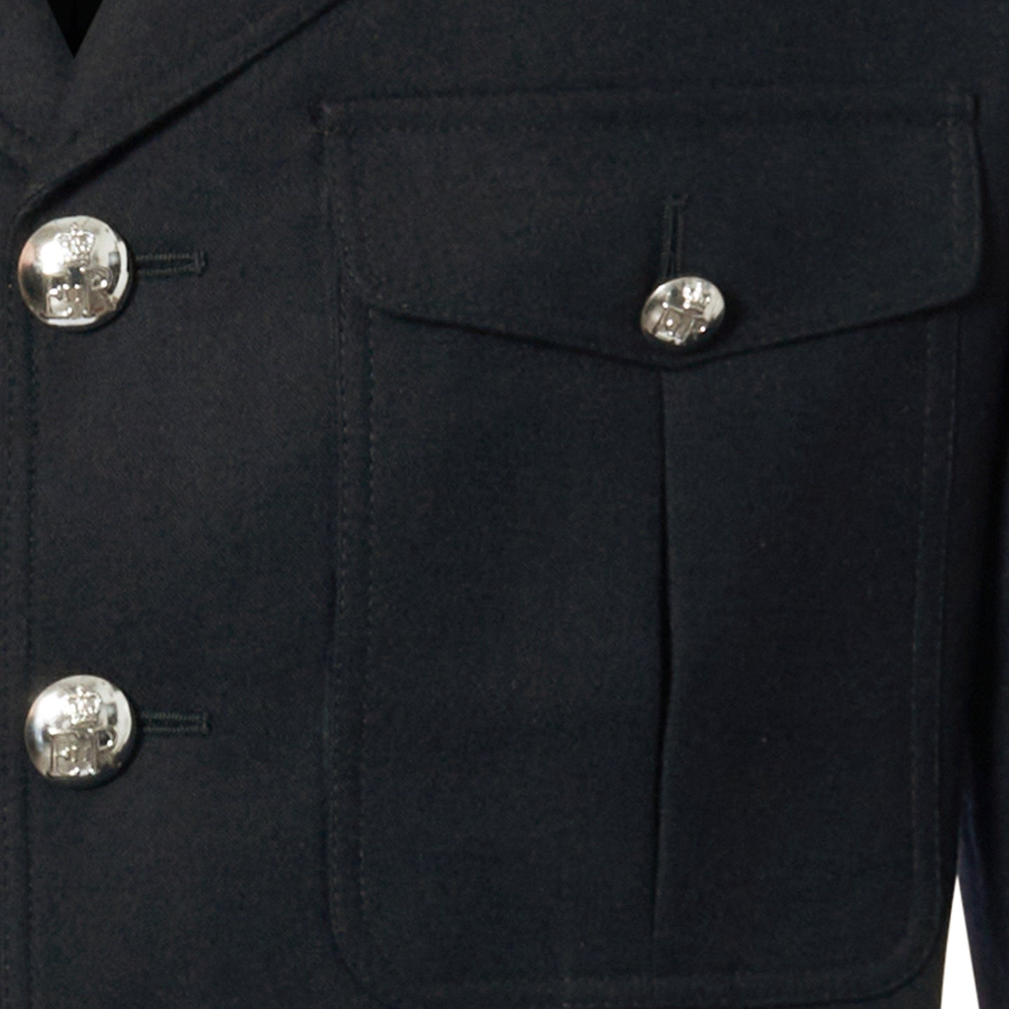 Wool Jacket Original British Officer Uniform Tunic Coat Black