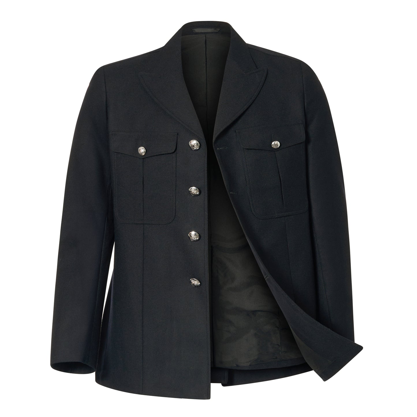 Wool Jacket Original British Officer Uniform Tunic Coat Black