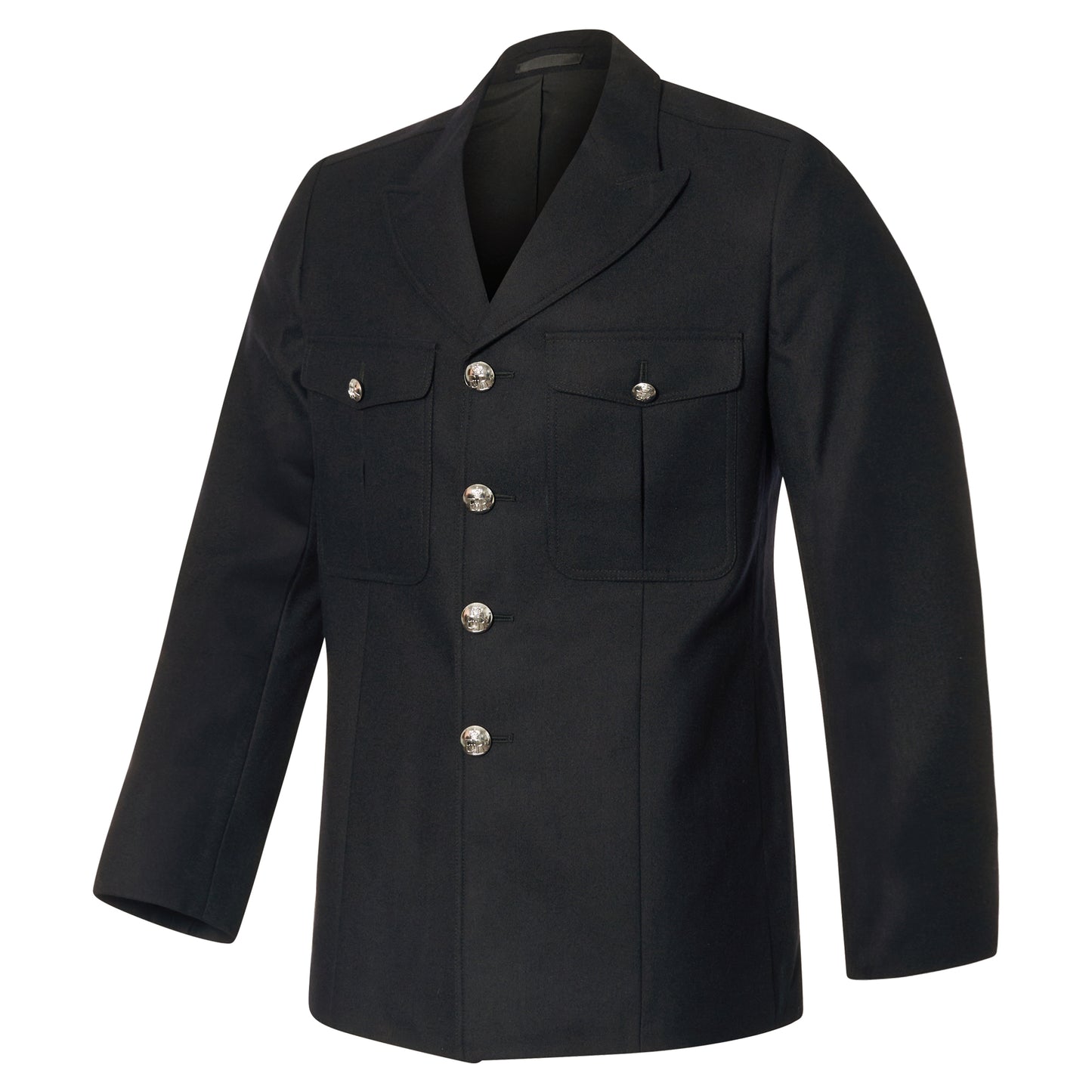 Wool Jacket Original British Officer Uniform Tunic Coat Black