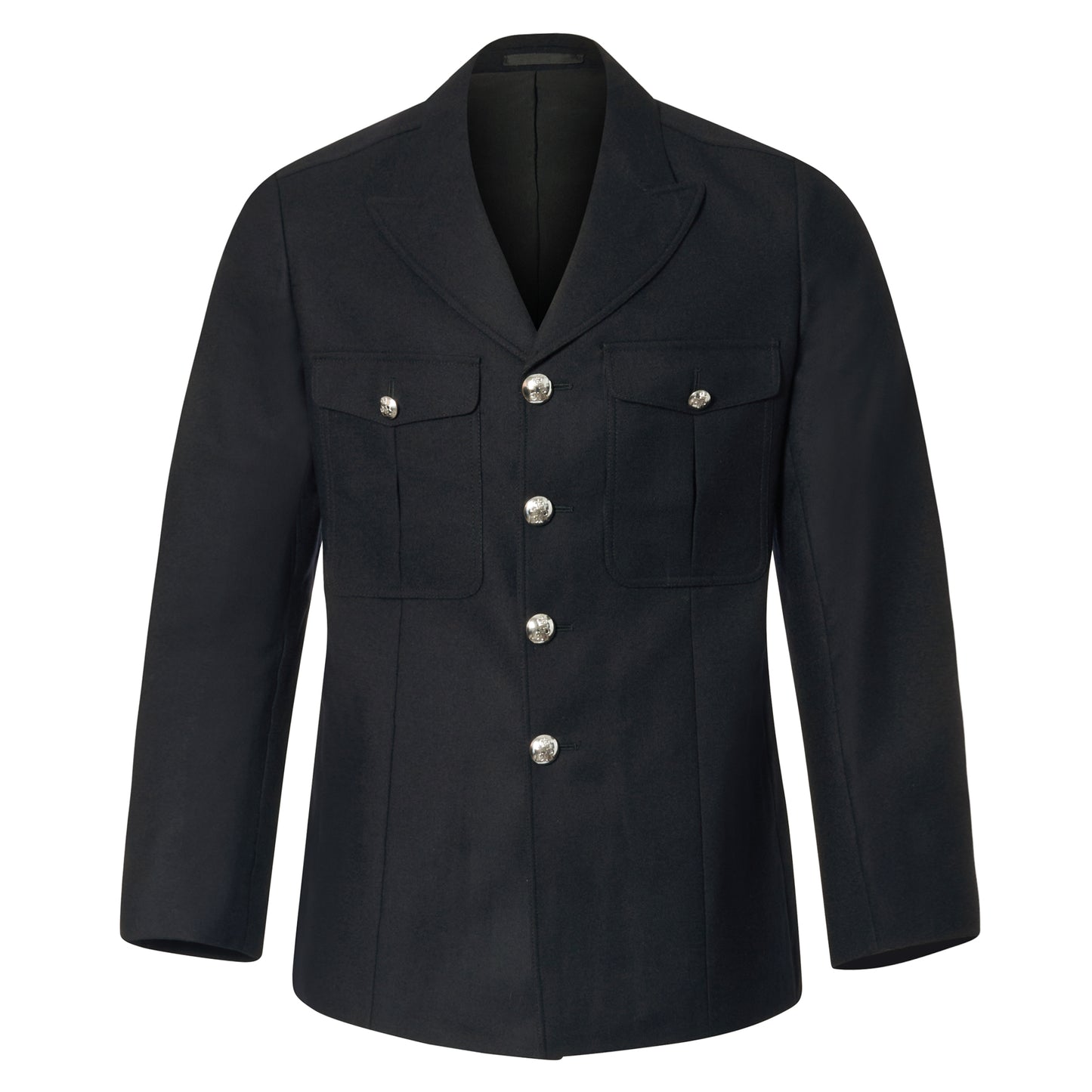 Wool Jacket Original British Officer Uniform Tunic Coat Black