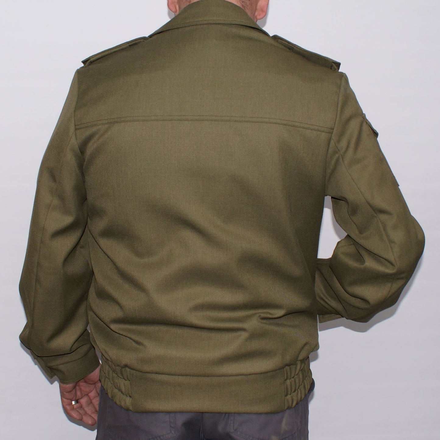 Army Jacket Original Czech Combat Dress Vintage Surplus Field Coat Bomber Used Olive