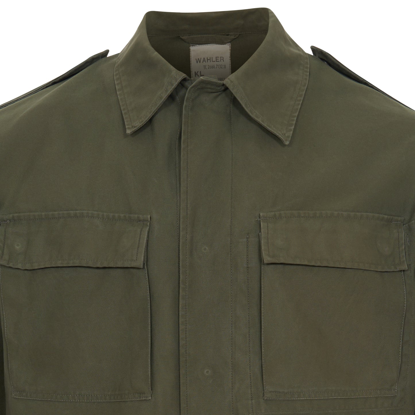 Original Dutch Army Shirt Military Vintage Surplus Light Jacket Olive