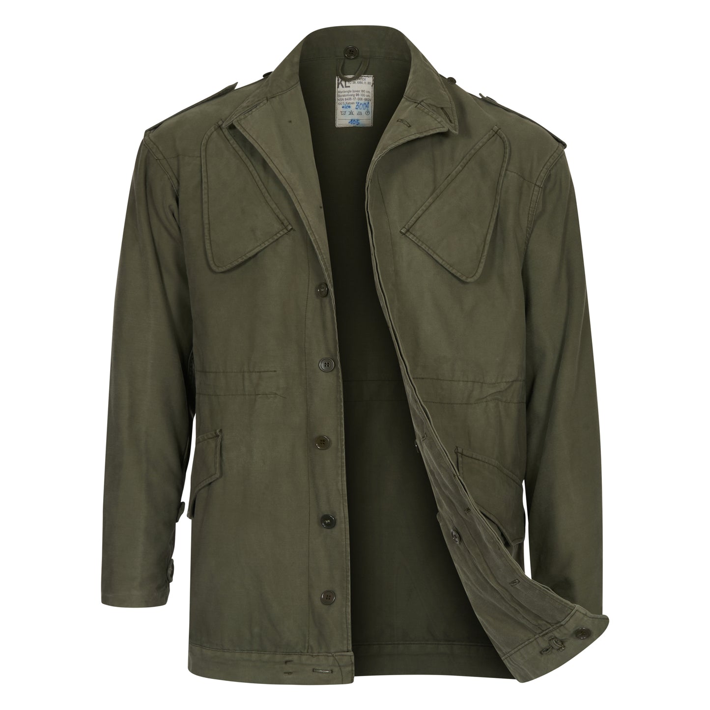 Original Dutch Army Parka Military Jacket Field Coat New Olive