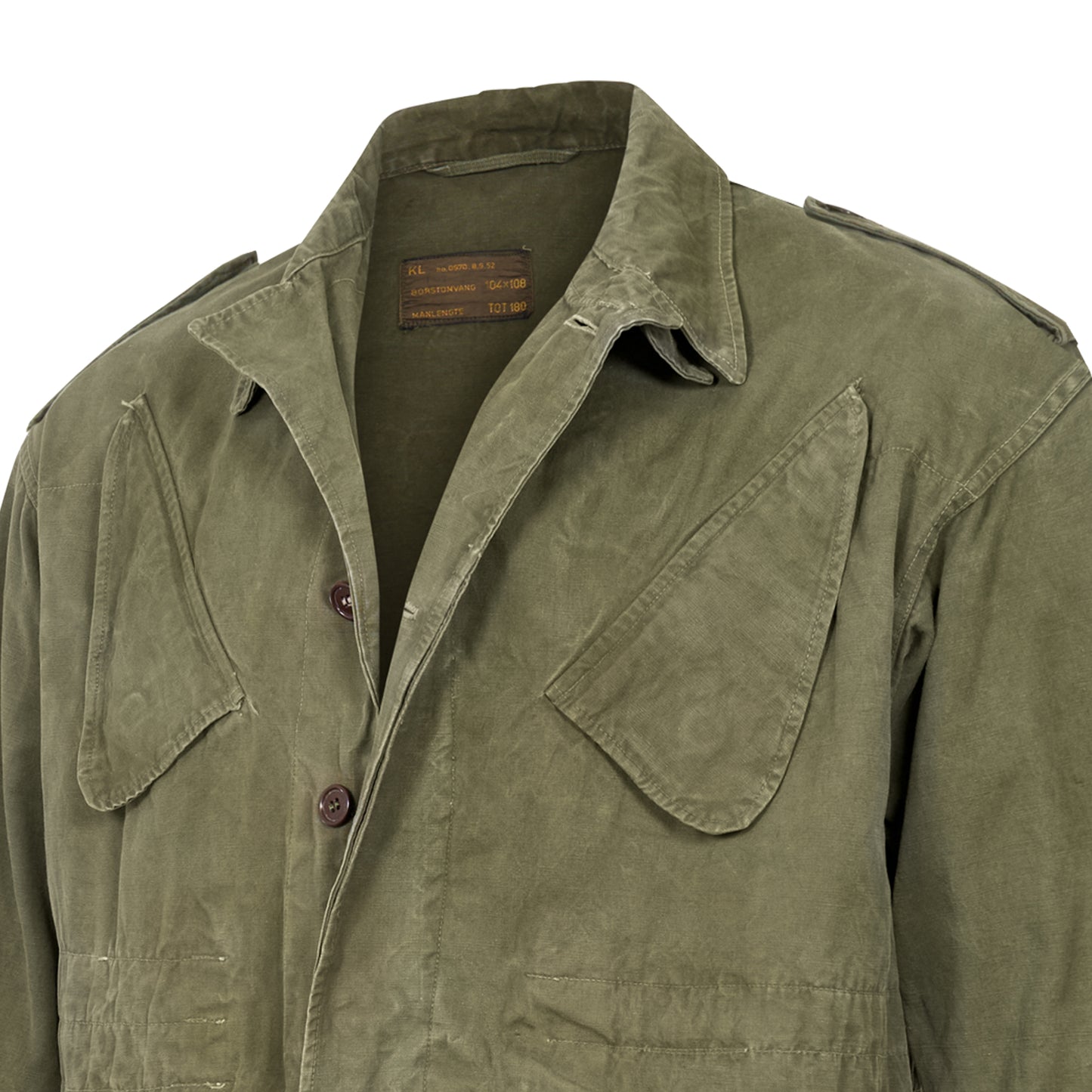 Original Dutch Army Parka Military Jacket Field Coat Grade 2 Olive