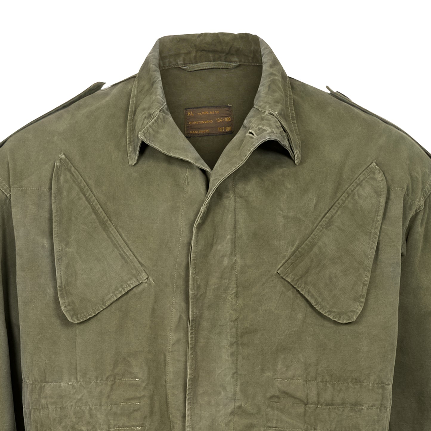 Original Dutch Army Parka Military Jacket Field Coat Grade 2 Olive