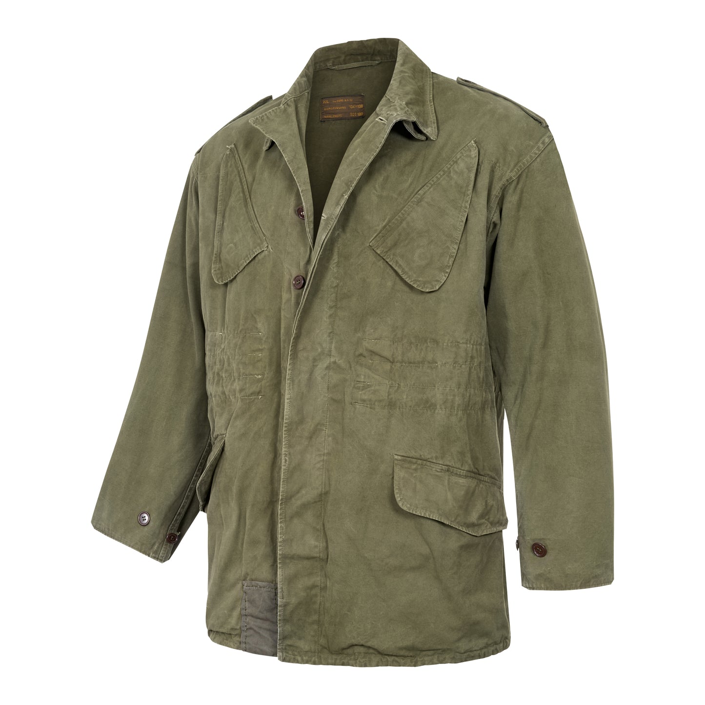 Original Dutch Army Parka Military Jacket Field Coat Grade 2 Olive