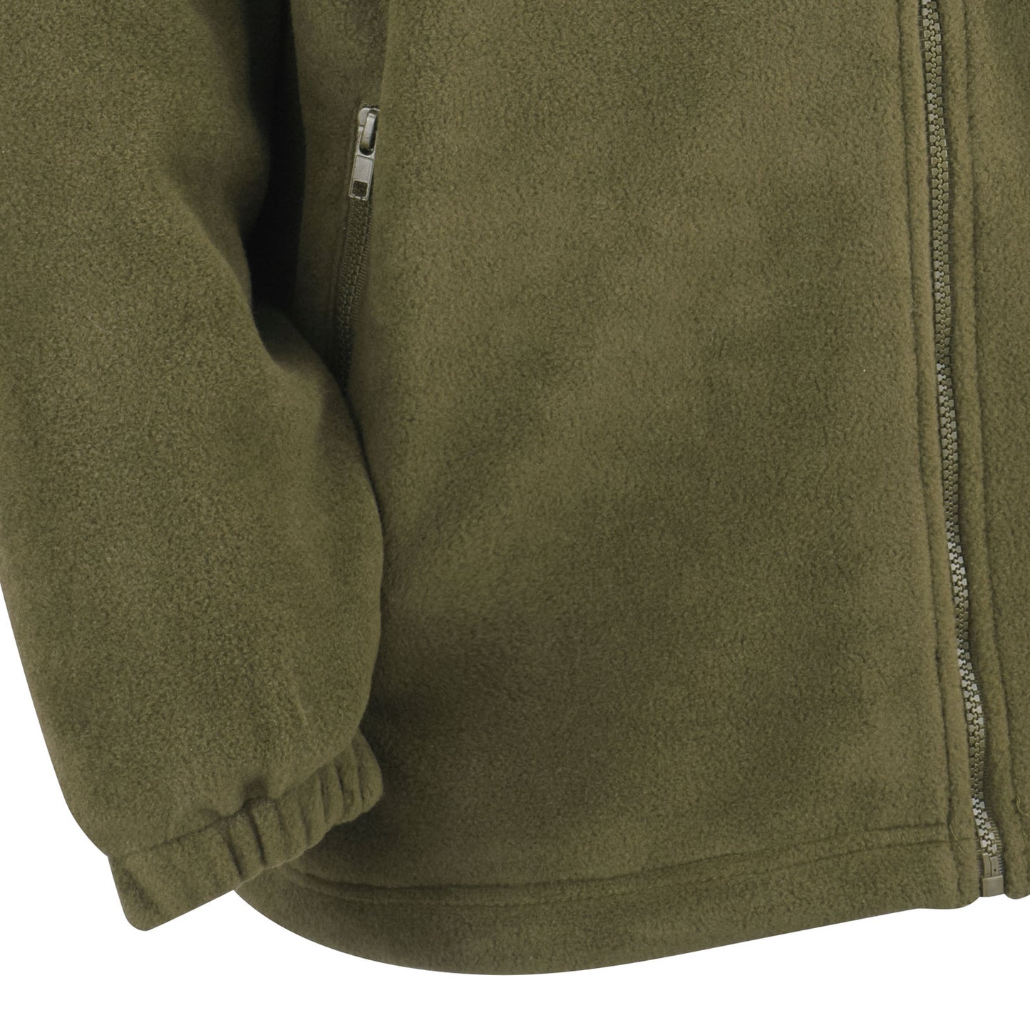 Fleece Jacket Winter Warm Hiking Camping Fishing Hunting Coat Olive