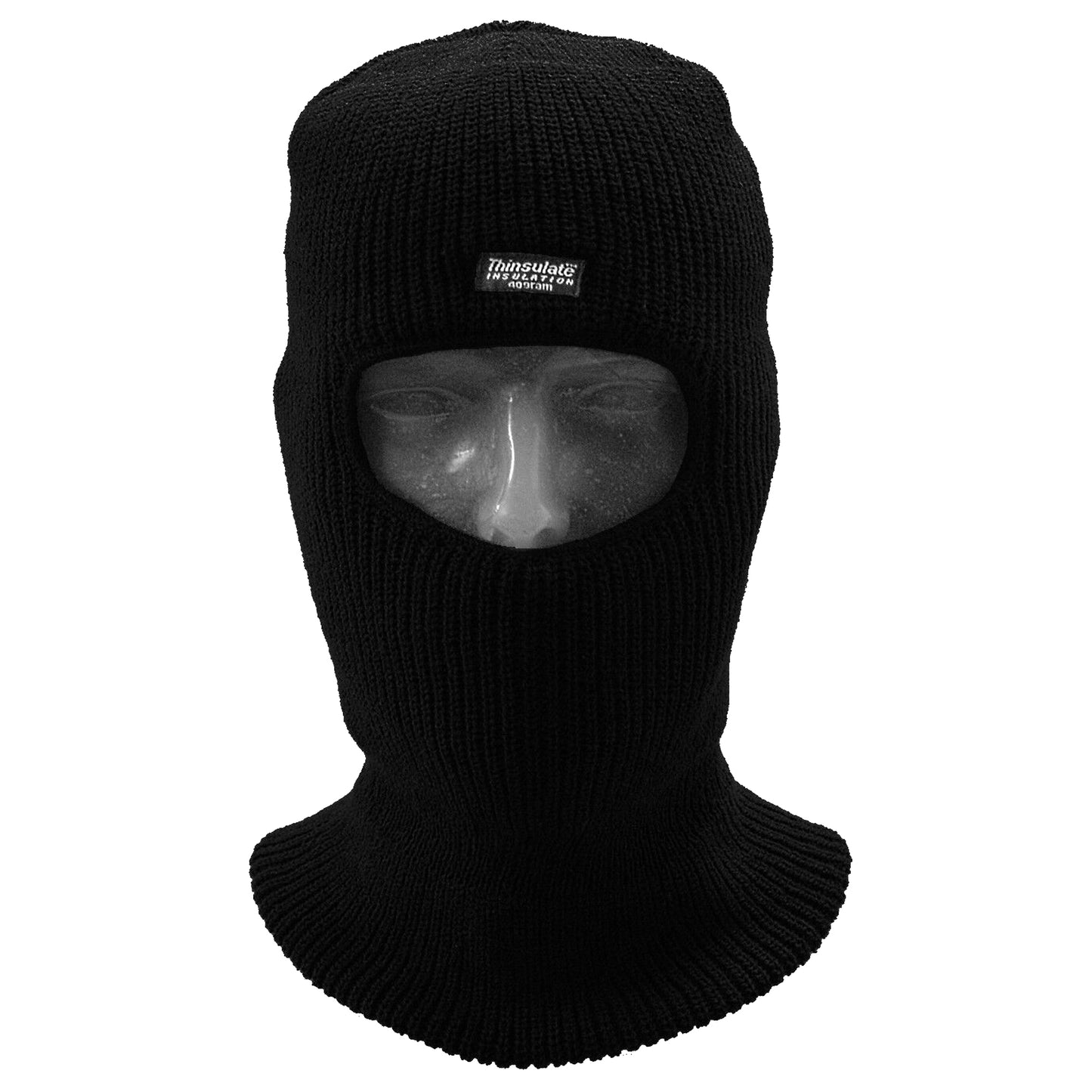 Balaclava Open Face Bike Fleece Lined Face Cover Black