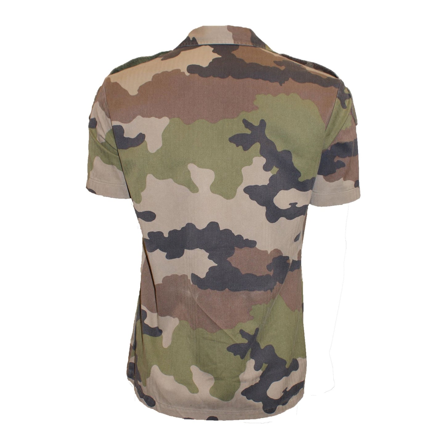 Army Shirt Original French Military Vintage Surplus Camo Top Woodland Camo