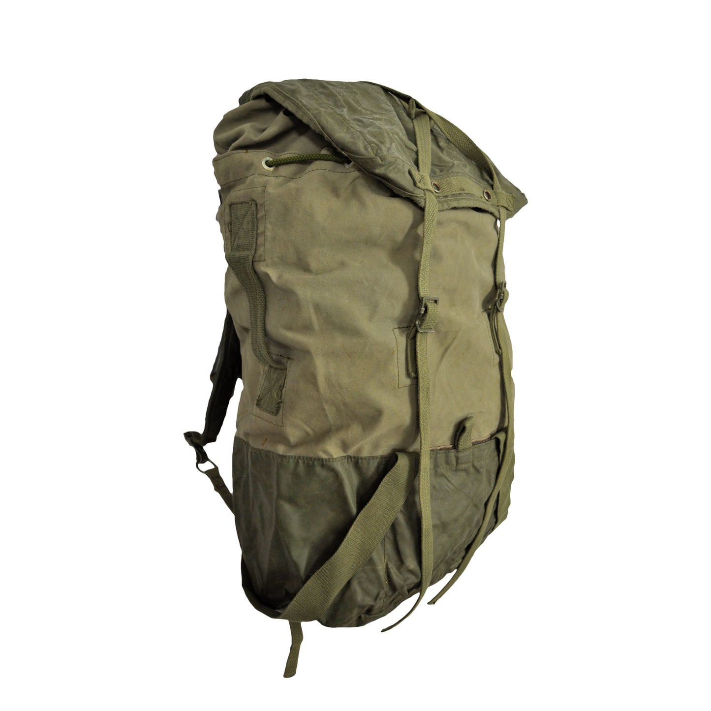 Army Rucksack Original French Military Vintage Surplus Backpack Olive Large