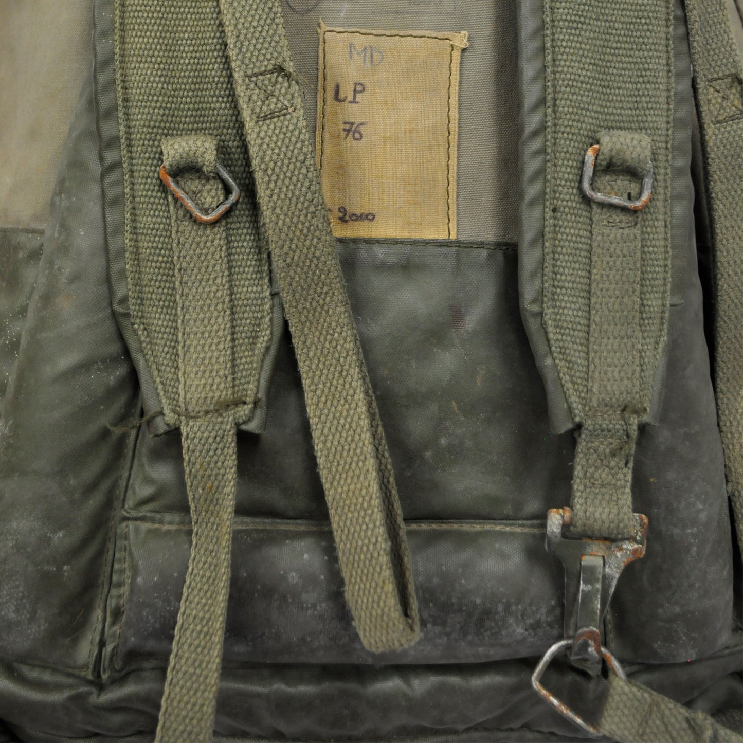 Army Rucksack Original French Military Vintage Surplus Backpack Olive Large