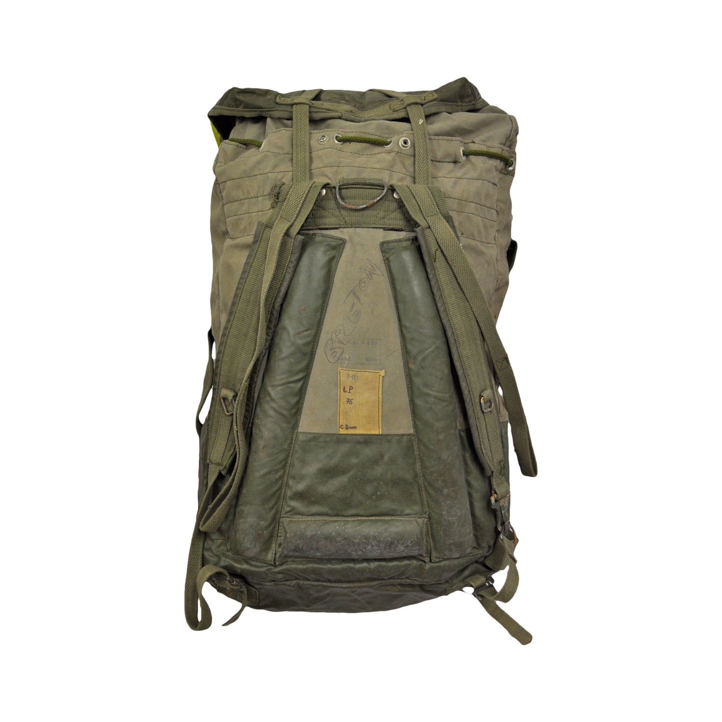 Army Rucksack Original French Military Vintage Surplus Backpack Olive Large