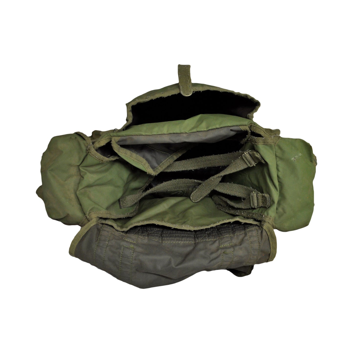 Army Rucksack Original French Military Vintage Surplus Backpack Olive Medium