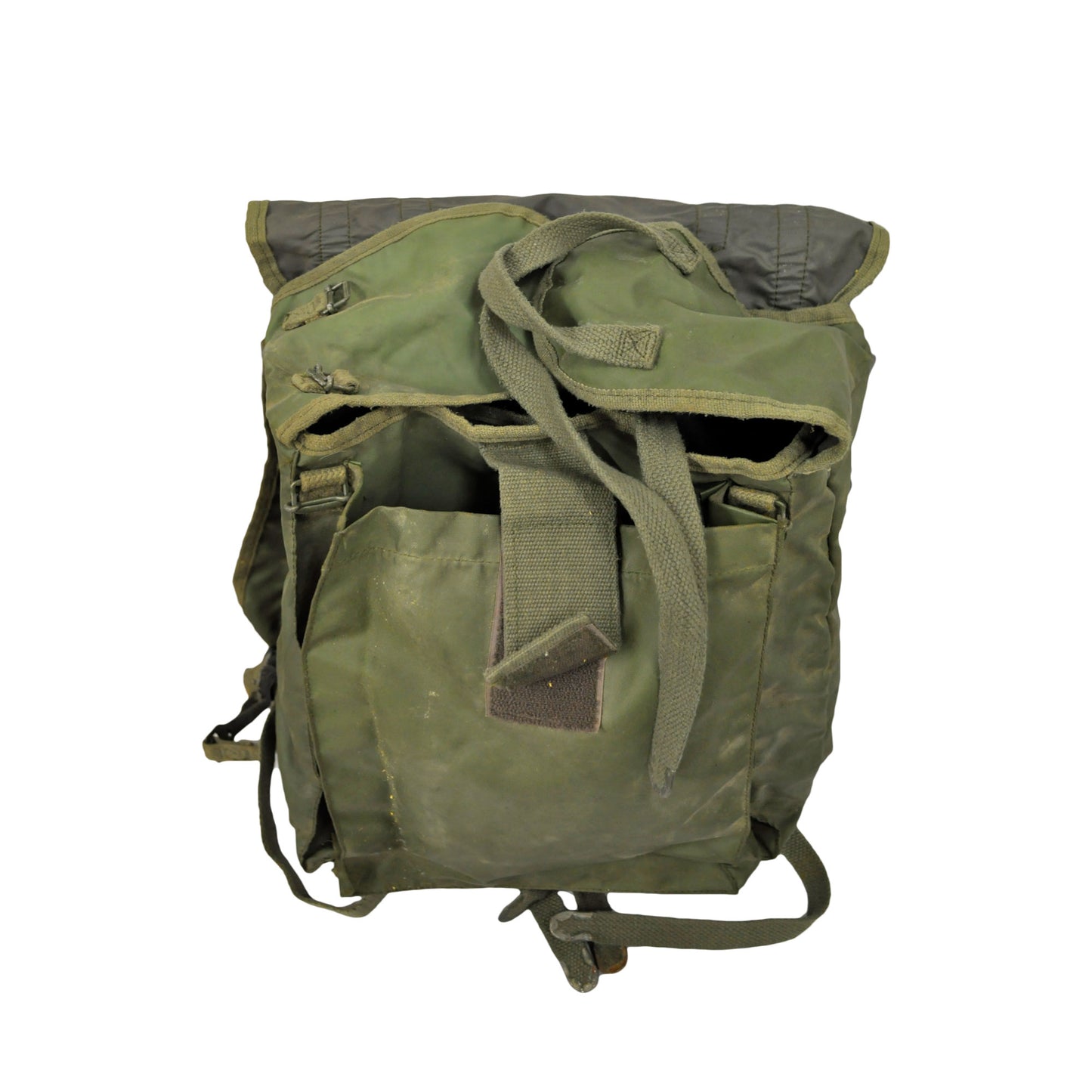 Army Rucksack Original French Military Vintage Surplus Backpack Olive Small