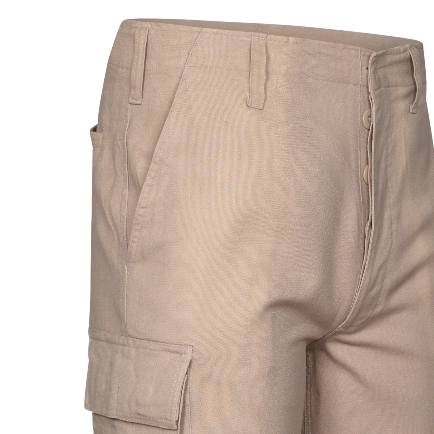 Army Combat Shorts Durable Summer Moleskin Cotton Beige