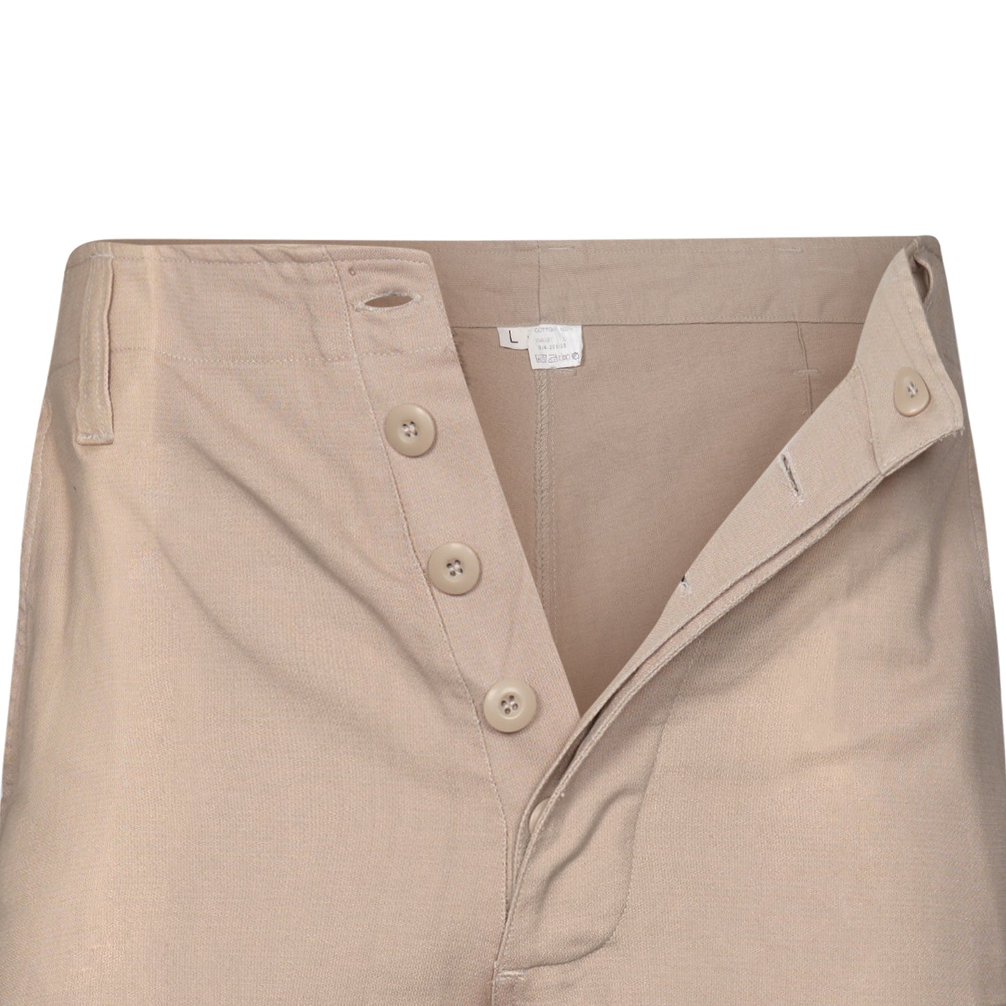 Army Combat Shorts Durable Summer Moleskin Cotton Beige