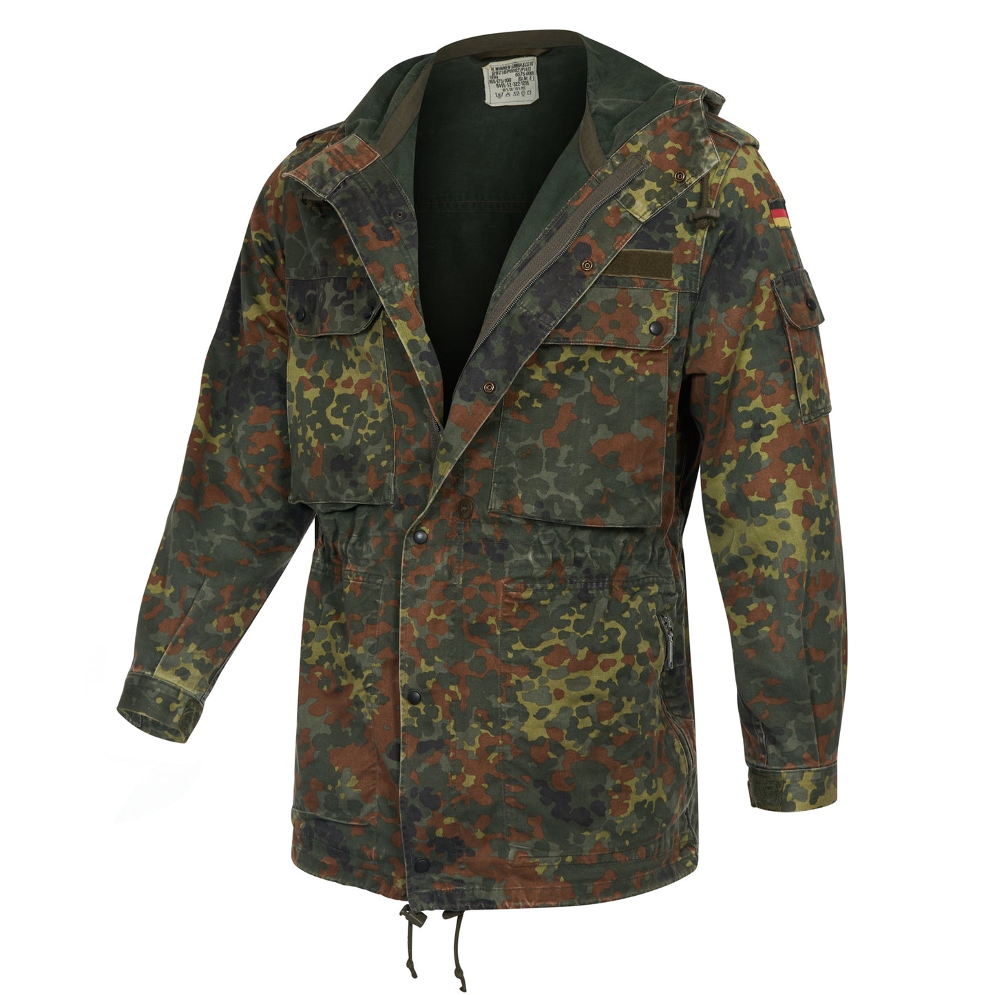 German Parka Army Bundeswehr Military Parka Flecktarn Camo
