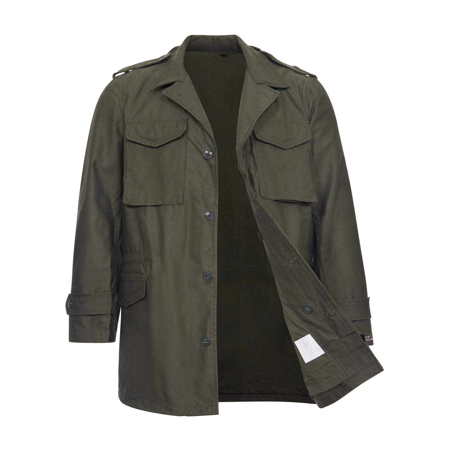 Army Jacket Original Greek Military Combat Field Coat Issued Olive