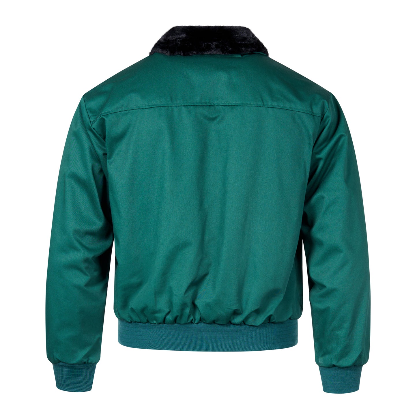 Harrington Bomber Jacket Fur Collar Green