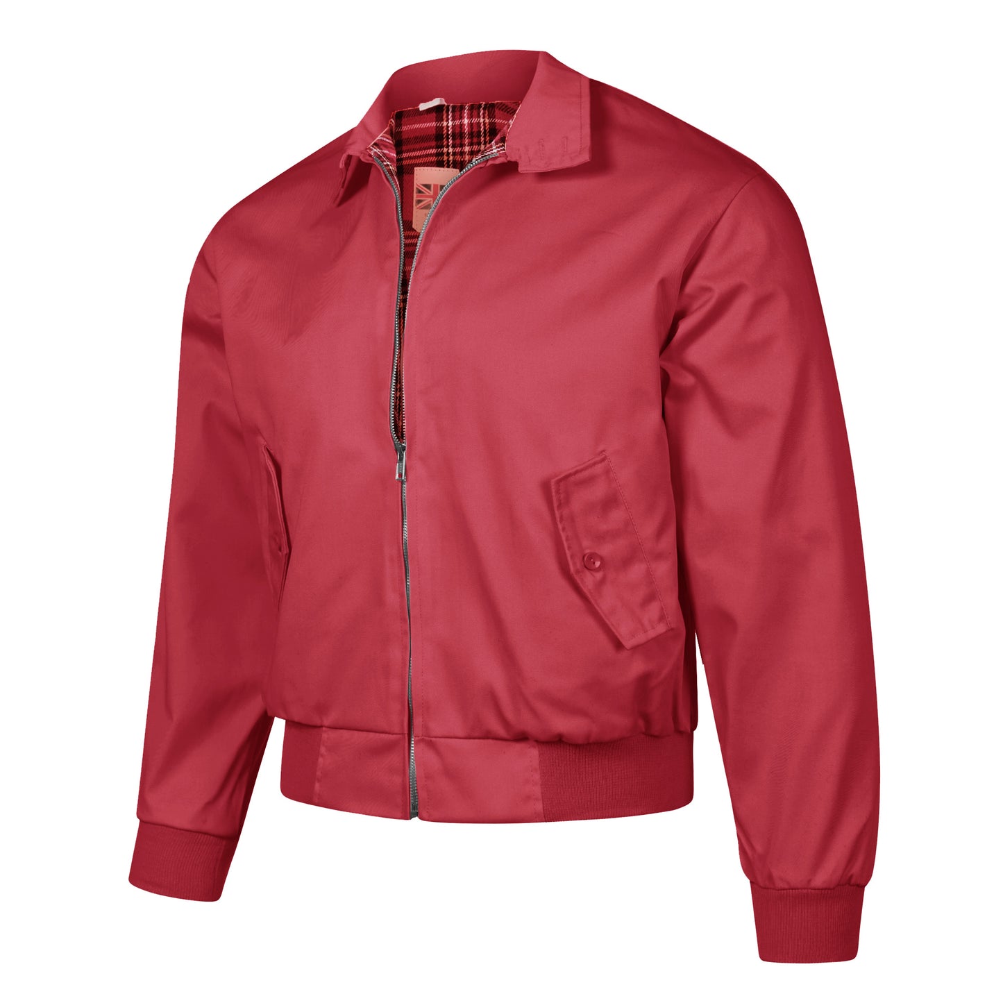 Harrington Bomber Jacket Tartar Lining Maroon