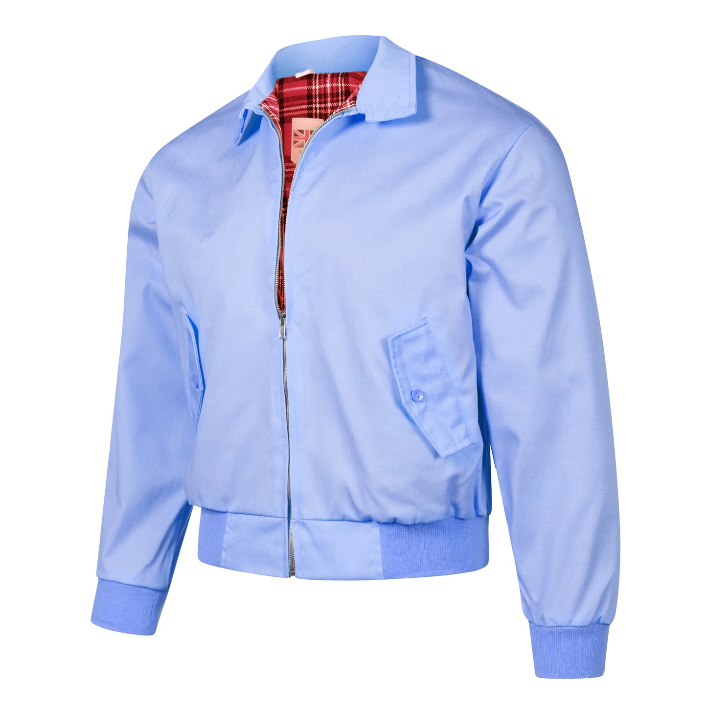 Harrington Bomber Jacket Tartar Lining Sky Blue