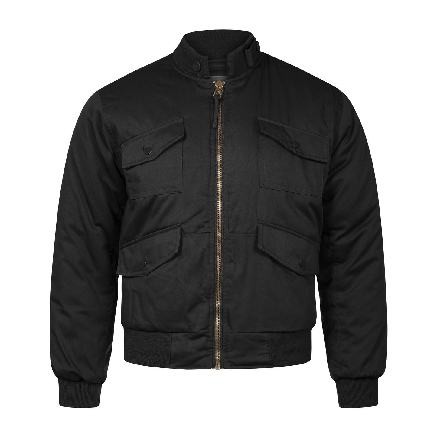 Flight Jacket Padded Helicopter Pilot Bomber Black